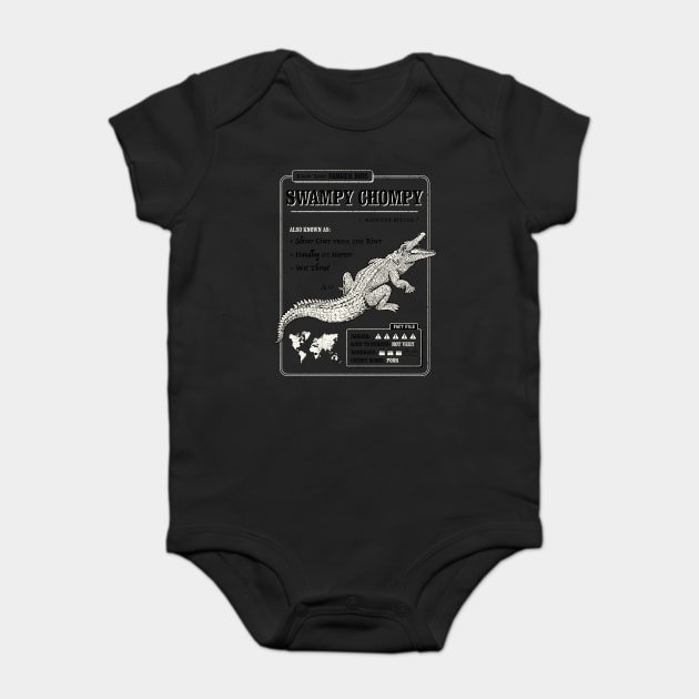 Swampy Chompy Baby Bodysuit by dumbshirts